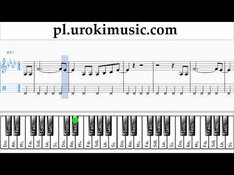 Jak Grać Na Fortepianie (prawa ręka) P!nk - What About Us Tabulatura Lekcje Część 2 um-i463