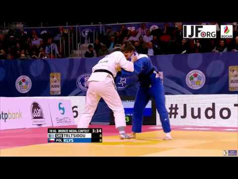 Judo 2016 Grand Prix Tbilisi: Teltsidou (GRE) - Klys (POL) [-70kg] bronze