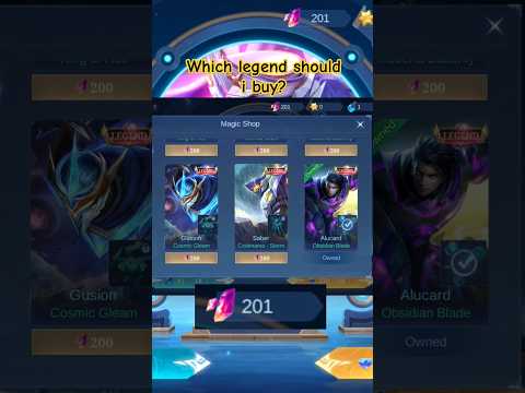 Which legend skin should I buy? Plz suggest.Magic wheel.#mlbb #viralshort#endhit #legendskin