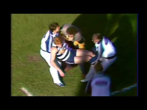 Fight Geelong vs Carlton at Kardinia Park 1984 Round 13