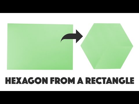 Make a Hexagon from a Rectangular Sheet of Paper A4/ US Letter
