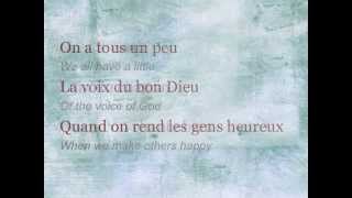 Céline Dion - &quot;La voix du bon Dieu&quot; ENGLISH TRANSLATION