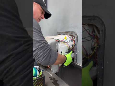 Removing an old RV water heater