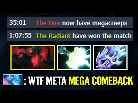 Strong Build [Shadow Fiend] Hardly 30 Mins Defend MegaCreeps - Hard carry Dota 2 gameplay