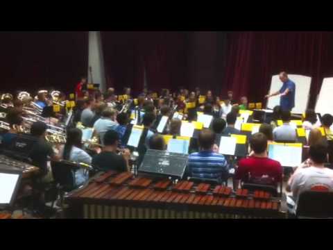 Nc all-state band 2011 rehearsal with jay bocook