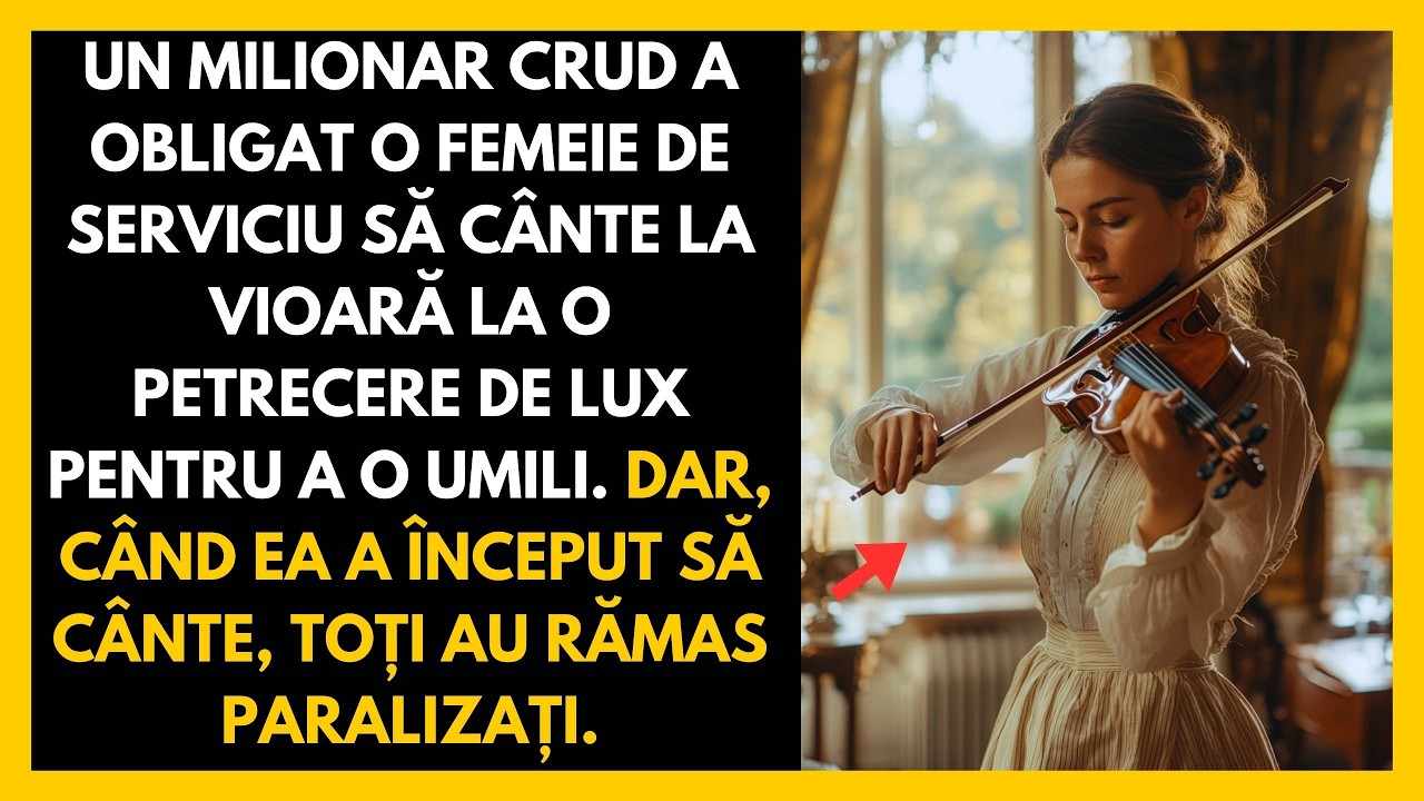 UN MILIONAR CRUD A OBLIGAT-O PE FEMEIA DE SERVICIU SĂ CÂNTE LA VIOARĂ, DAR TALENTUL EI I-A SURPRINS.