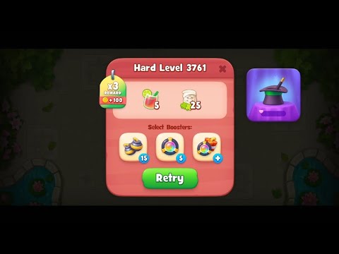 Gardenscapes HARD LEVEL 3761 NO BOOSTERS