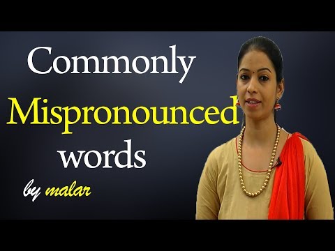 Commonly mispronounced words # 5 - Learn English with Kaizen through Tamil - Video