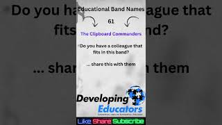 Clipboard Anthem - Educational Band Names 61