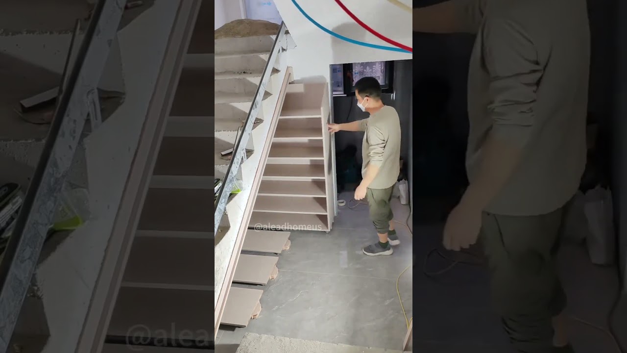 Custom staircase cabinet #home #homedecro #interiosdesign #interiors #architeture #cabinetfactory