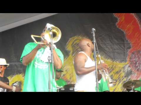 New Birth Brass Band at New Orleans Jazz Fest 2014 04-27-2014