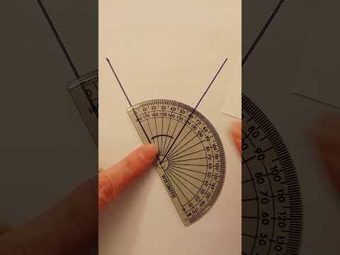 How to measure an angle with a protractor. GCSE foundation maths.