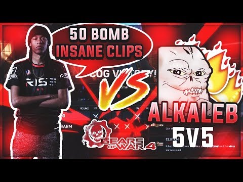 Avexys vs alkaleb (CRAZY 5v5) (AMAZING SNIPER and 50 Kills!) - Gears Of War 4