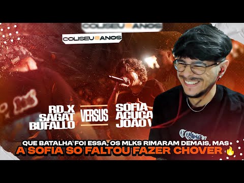 ALAN REAGE A RD.X, SAGAT E BUFALLO X SOFIA, JOÃO VEGA E ACUCA - 1ª FASE - 6 ANOS COLISEU | REACT