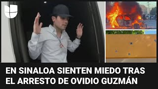 Cómo se recuperan los vecinos tras el arresto de Ovidio Guzmán López