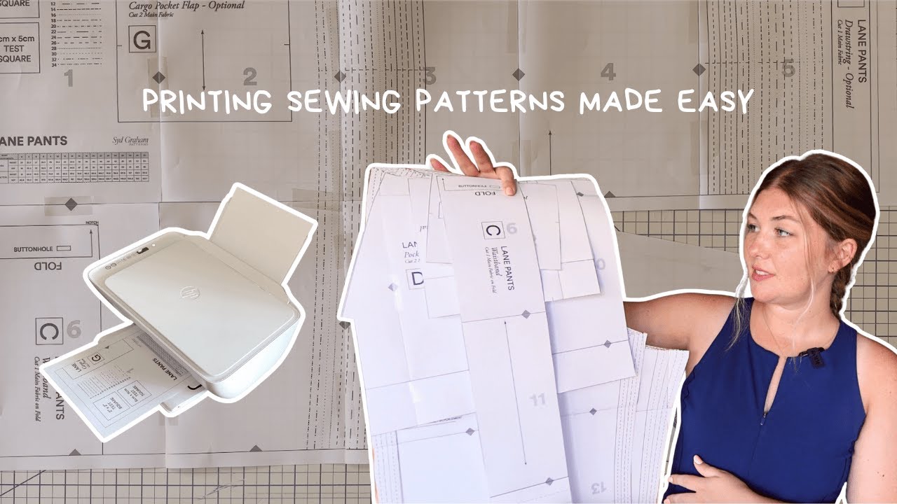How to Print PDF Sewing Patterns at Home | Easy Sewing Pattern Tutorial