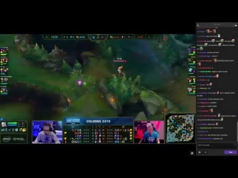2015 IEM Cologne Day 1 C9 vs H2K Game 3 (With Twitch Chat)