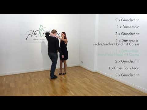 Salsa 3 (NY Style/auf Linie) einfache Figurenkombination (Beispiel 3) - gezählt & getanzt ohne Musik