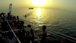 Richy Ahmed playing Darius Syrossian's My Side Project - Crosstown Rebels Boat Party Hideout