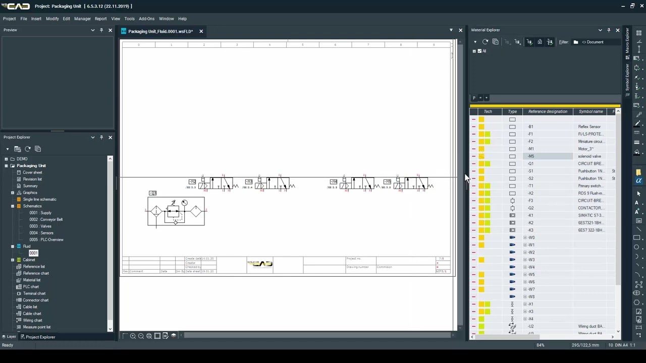 WSCAD  DEMO   FE Fluidisuunnittelu