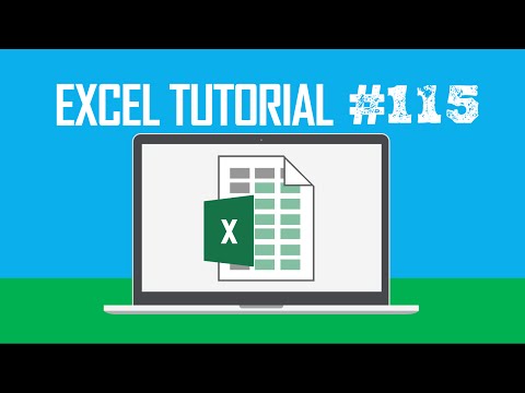 Excel Tutorial #115:  Selecting the Current Region (Ctrl + A)