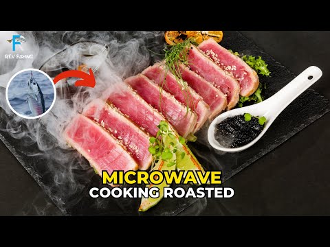 Bluefin Tuna Fish - Microwave Cooking Roasted