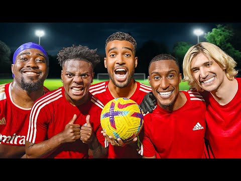 YOUTUBER FOOTBALL CHALLENGES Ft Speed, XQC, JiDion & Filly