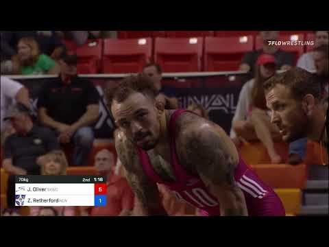 70 Kg Round 2 - Jordan Oliver, Sunkist Kids WC Vs Zain Retherford, Nittany Lion WC  -  TMWC