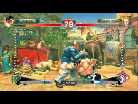 Big_Hawk97 (E.Honda) Vs K-Vong-Stunner (Guile) SSF4 AE Ranked Matches - PSN