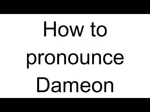 How to Pronounce Dameon (English)