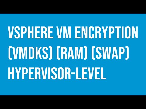 VMware vSphere VM Encryption hypervisor-level feature encrypts sensitive VMs.