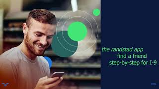 randstad app - how to complete the I-9 find a friend process - Spanish