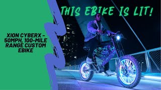 Custom eBikes Online - XION CyberX - 50MPH, 100-Mile Range Custom eBike