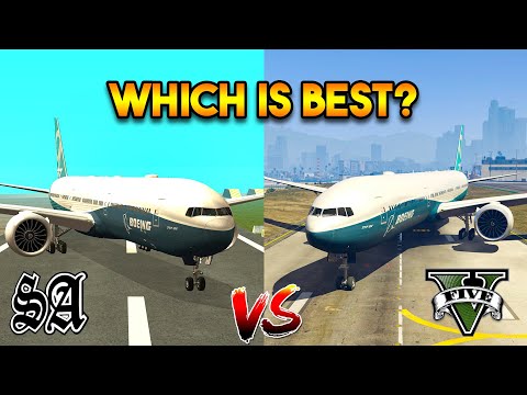 GTA 5 VS SAN ANDREAS  : BOEING 777 (WHICH IS BEST?)