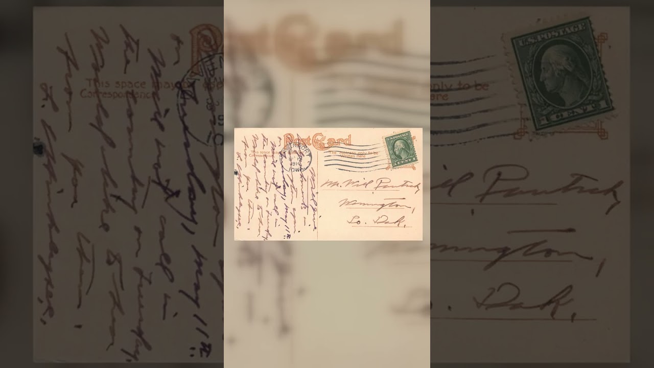 Hotel Davenport, Linen Postcard, Davenport, IA, Postmarked 1914 Video