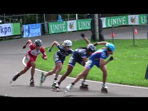 1/2 final1 Jun.A Ladies - 1 Lap Sprint (2016 European Championships Inline Speedskating)