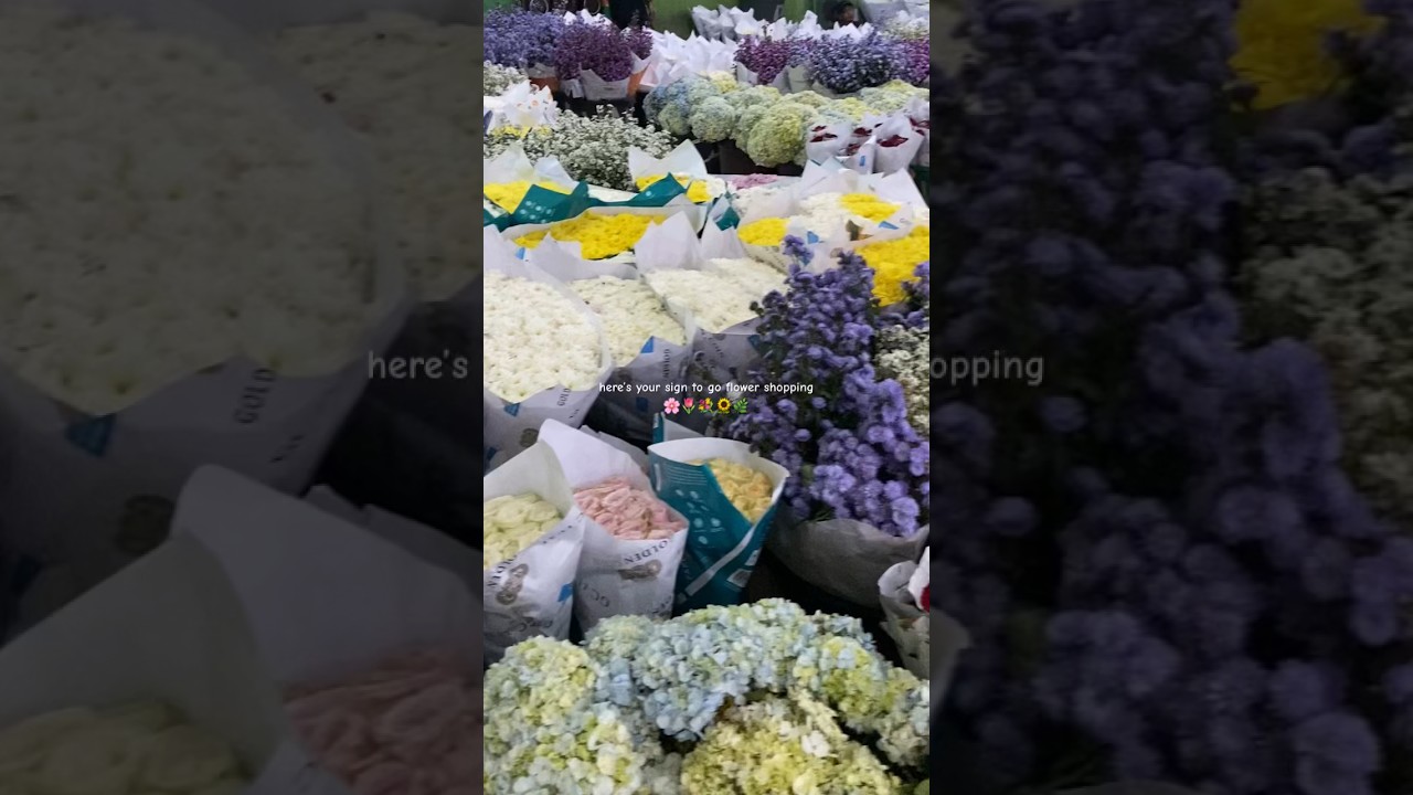 buy yourself flowers 💘 #minivlog #trending #viral #travel #jakarta #happy #flowers