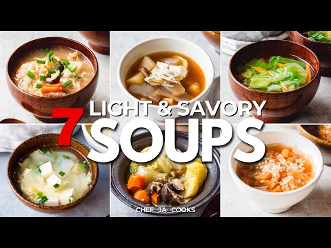 7 Easy Savory Japanese Soup Recipes! | Chef JA Cooks