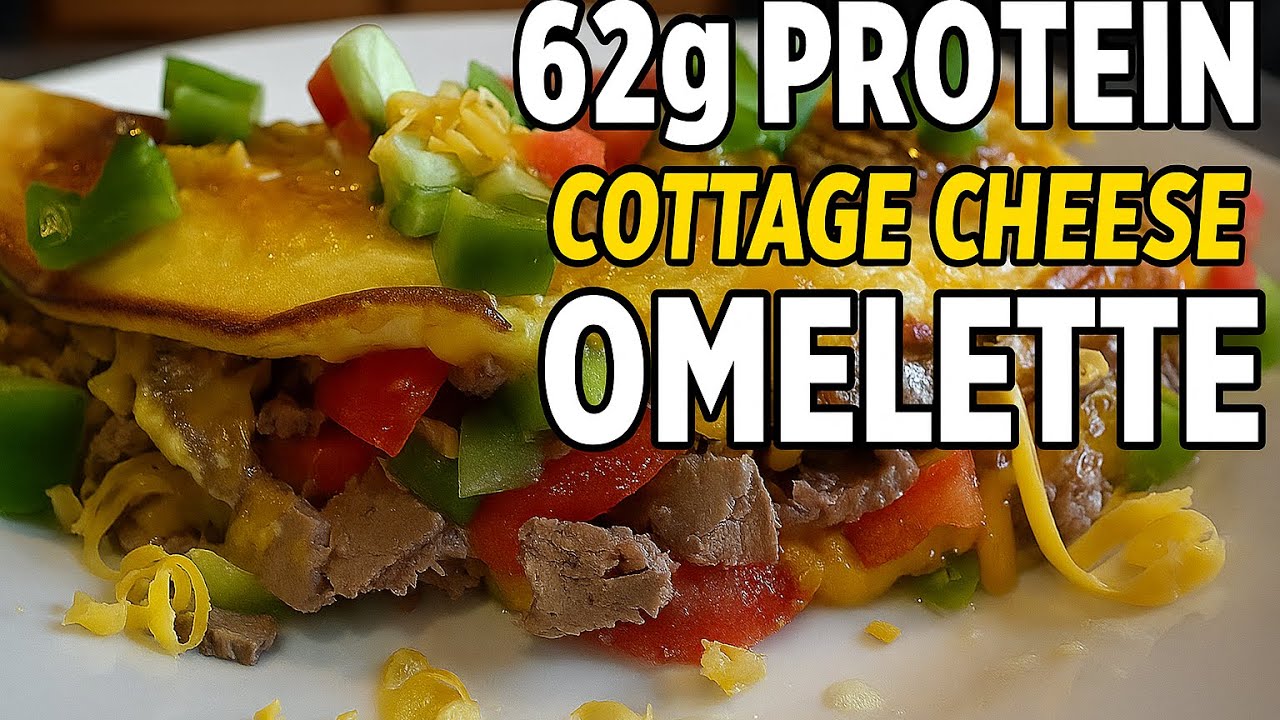 62g Protein Omelette! The Cottage Cheese Breakfast That Keeps You Full for Hours