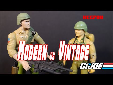 HCC788 Vintage vs Modern DUKE - 1983/2007 G.I. Joe action figures!