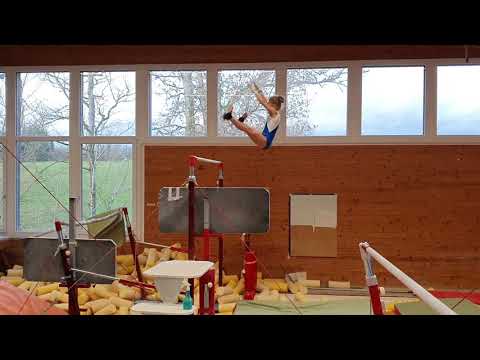 Kim Bernhardsgrütter! Uneven Bar Gymnastics Jaeger!