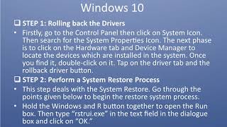 Steps to Fix irql not less or equal windows 10