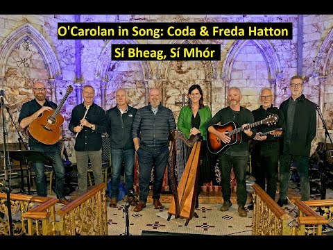 Coda singing Si Bheag Si Mhor from their latest CD, 'O'Carolan in Song', with harpist, Freda Hatton