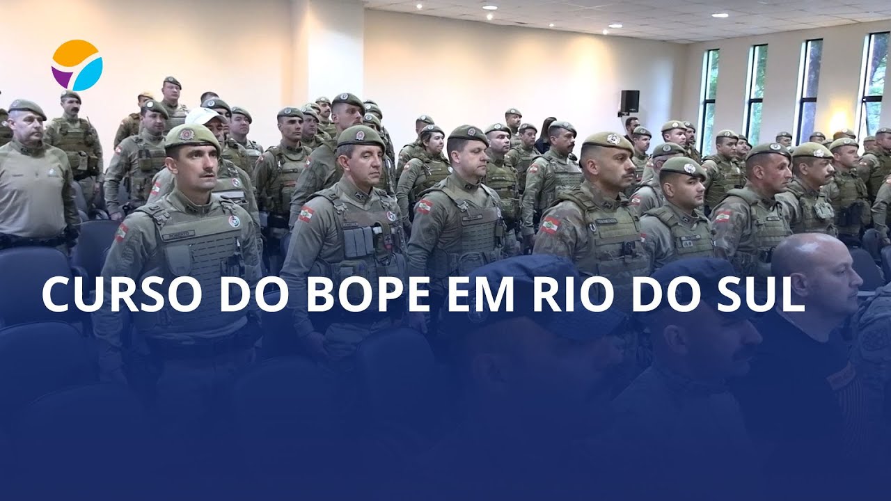 Policiais militares concluem curso do BOPE em Rio do Sul