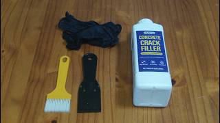 Patching a crack in a concrete garage floor