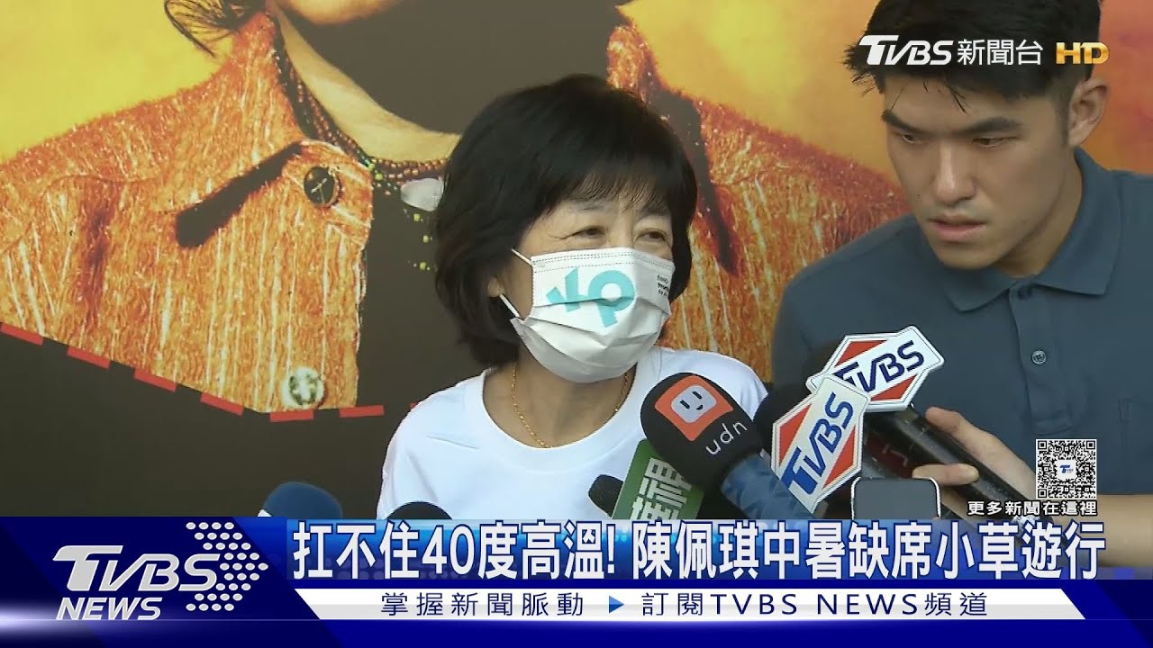 扛不住40度高溫!陳佩琪中暑缺席小草遊行