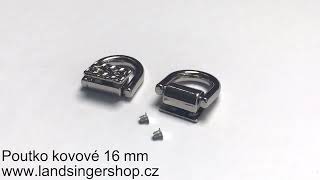 Poutko kovové 16 mm