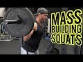 SQUATS - Mass Building Workout for Legs with 4 Squat Variations