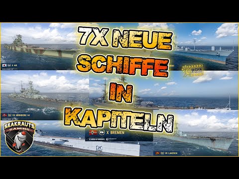 2 neue Deutsche + 5 weitere Schiffe 🛠️ in Kapiteln World of Warships ⚓