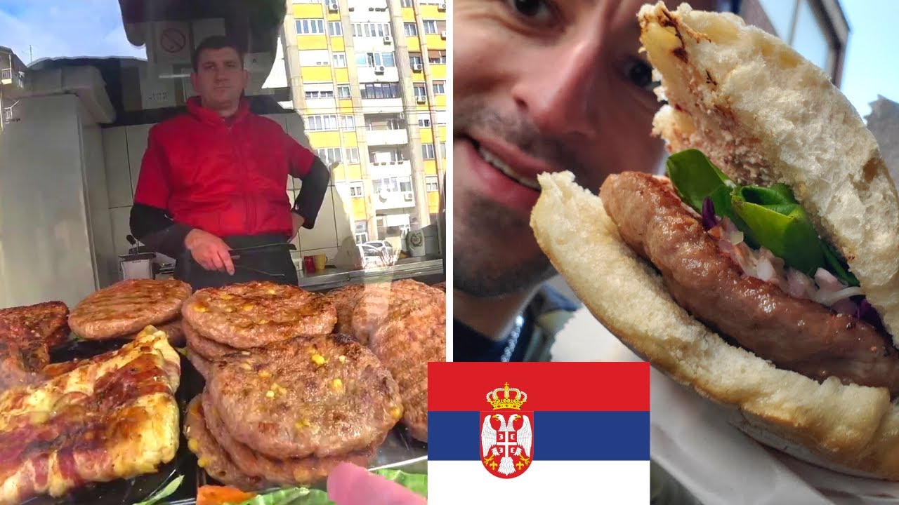 $2 & Nis SERBIA has the best food on EARTH?! Serbian Burgers! (FOOD heaven!)